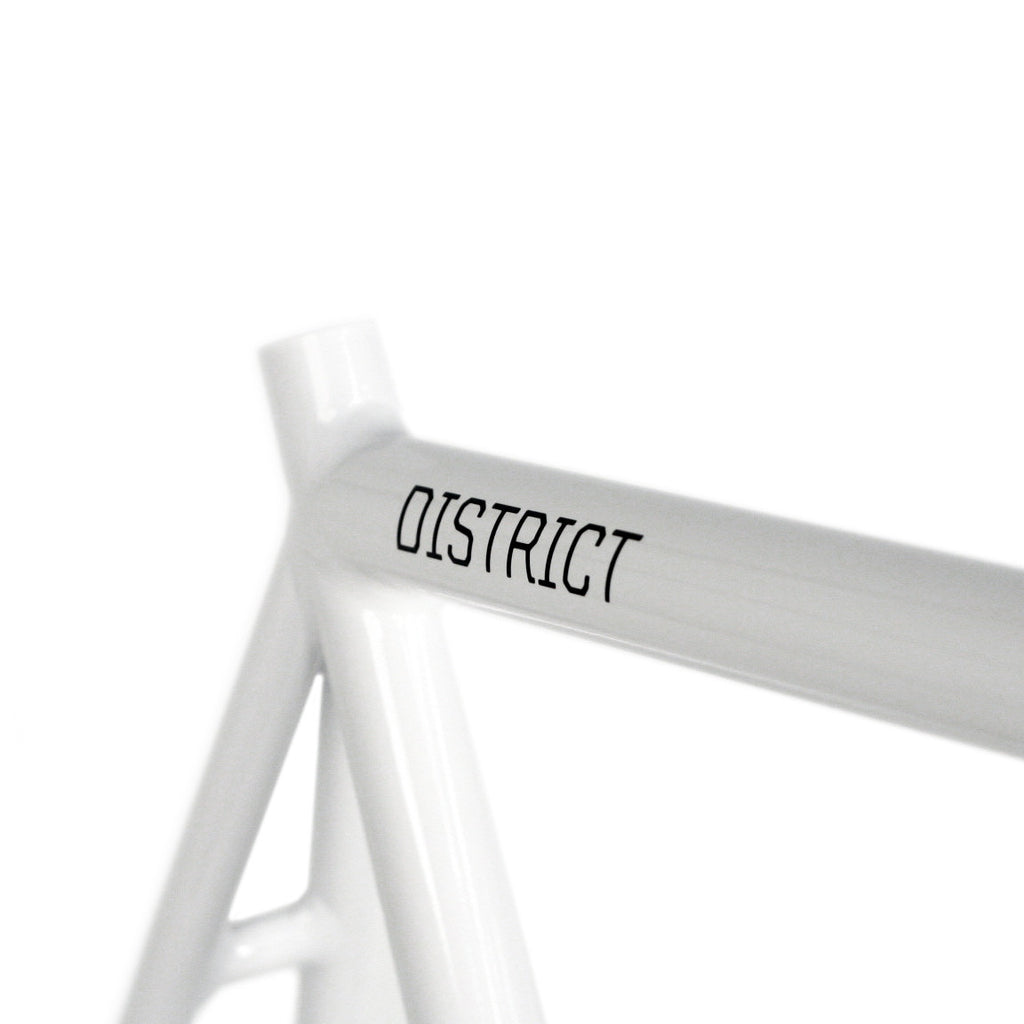 White store bike frame