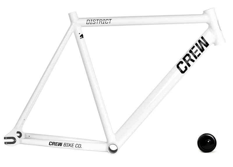 Crew Bike Co. District Track Frame - Gloss White - White